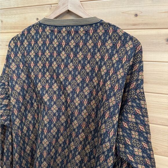Vintage Bobby Jones Size XLarge Diamond Pattern Grandpa Sweater - Picture 8 of 13